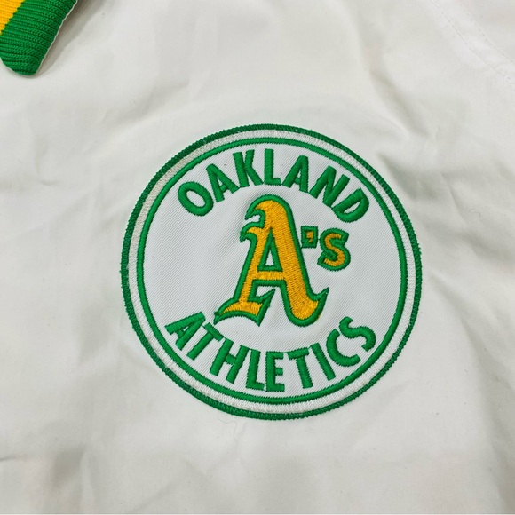 Vintage Oakland Athletics Nike Snap Stitched Logo Jacket Sz XXL Y2k A’s MLB - Picture 3 of 9